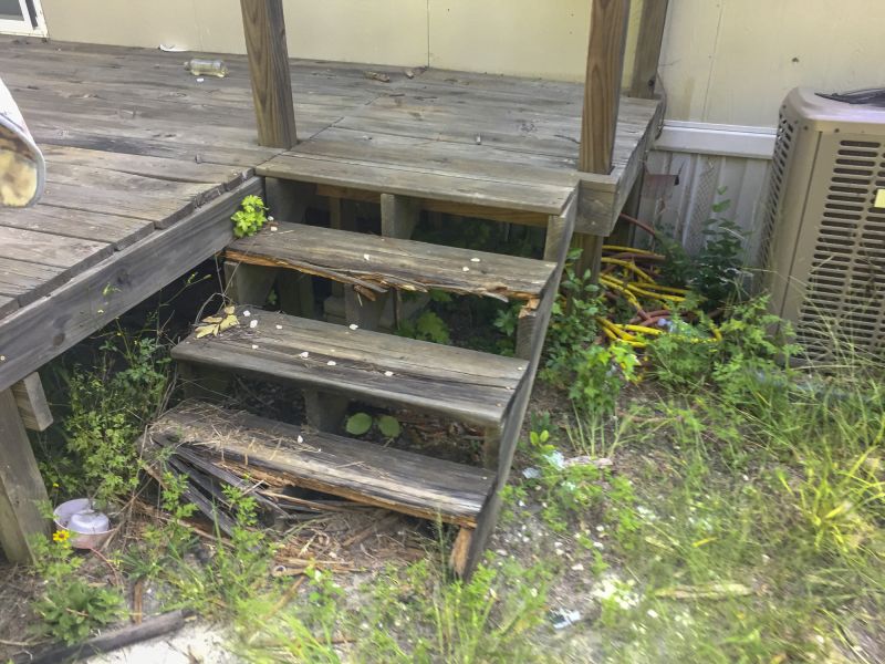 Wooden Steps Installation in Wilmington, NC